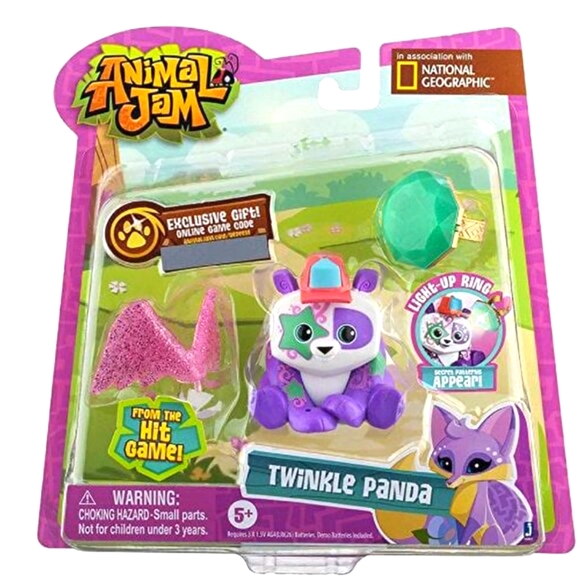 Animal Jam Best Dressed Twinkle Panda with Light-up Ring Collectible BOX DAMAGE - Picture 13 of 13